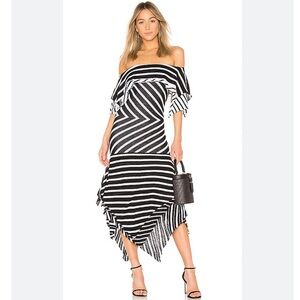 TABULA RASA Malick Black & White Stripe Dress M